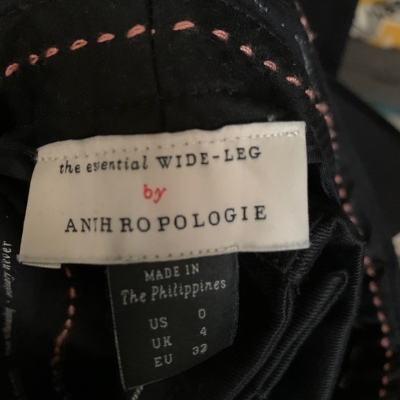 Anthropologie Essential Wide Leg Trouser - Picture 5 of 7